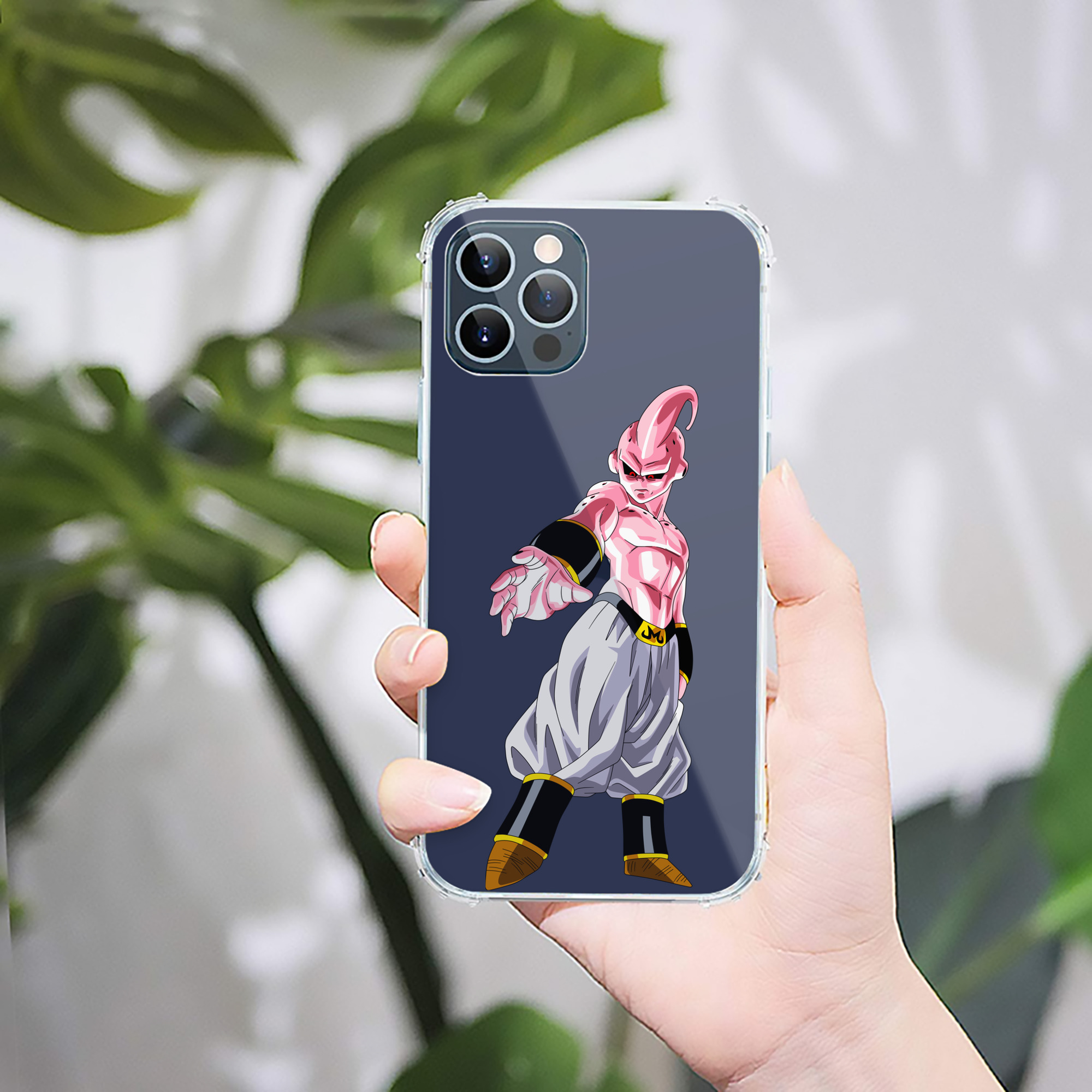 （画像用） ドラゴンボール 魔人ブウ DRAGON BALL Majin Buu 【iPhone 12シリーズ対応】透明スマホケース（クリアソフトケース）
